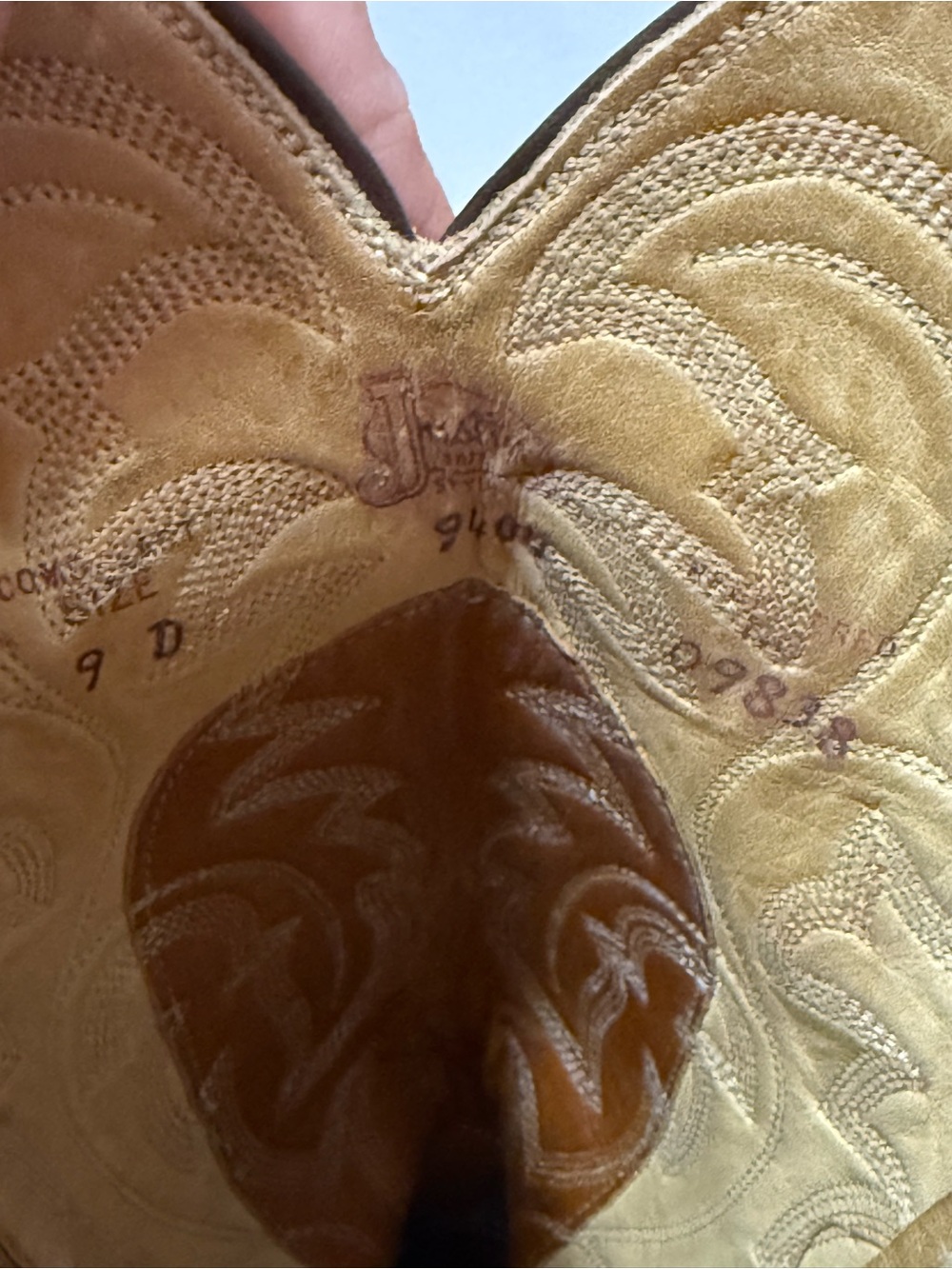 VTG Justin Full Quill Ostrich Cowboy Boots Men’s 9 D Tan Western Style 9404 - Picture 8 of 11